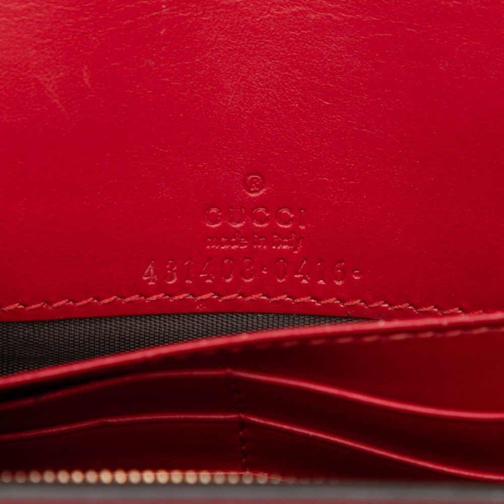 Pre-Loved Gucci Mini Guccissima Bow Signature Wallet On Chain - Picture 5 of 6